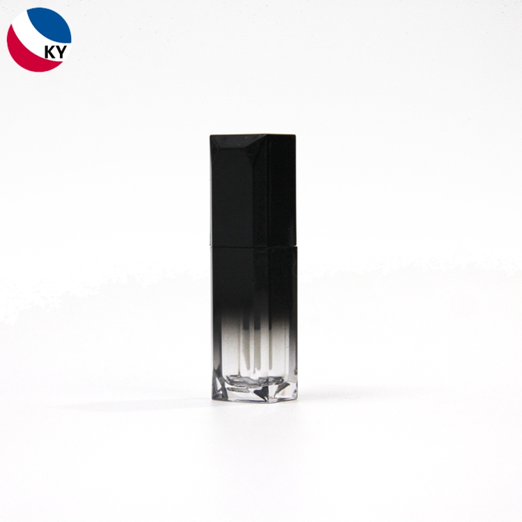 Wholesale Empty Unique Cap Golden Cosmetic Lipgloss Container Lip Gloss Tubes with Brush