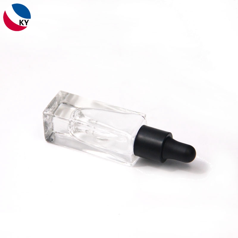 5ml Mini Square Thick Bottom Glass Dropper Bottle Sample Facial Serum Bottle