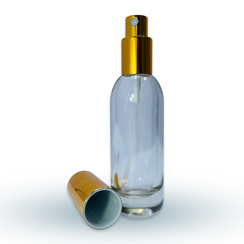 Luxury Round Shoulder 35ml 40ml Glass Bottle Lotion Concealer Cosmetic Packaging with Pump Cap