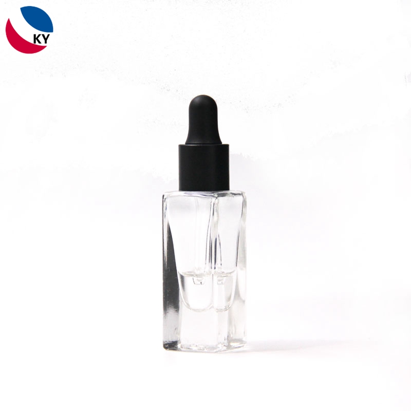 5ml Mini Square Thick Bottom Glass Dropper Bottle Sample Facial Serum Bottle