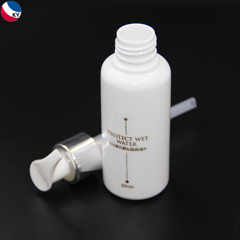 150ml Round PET White Color Plastic Pump Bottle Cosmetic Shampoo Hand Sanitizer Pump Bottle Bottle Cosmetic Packaging 