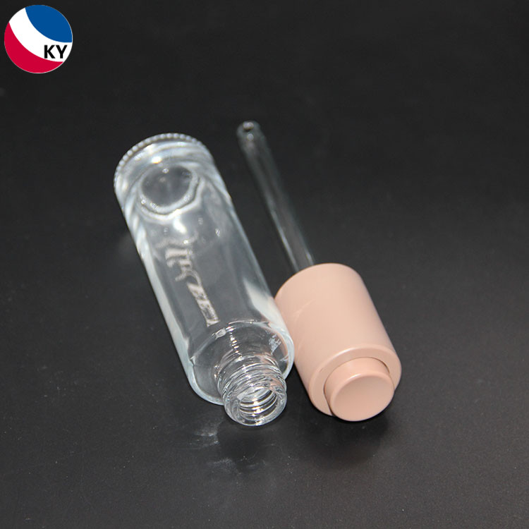 30ml 1oz Glass Dropper Round Essential Oil Bottle Flat Shoulder Colorful Glass Dropper Bottle container