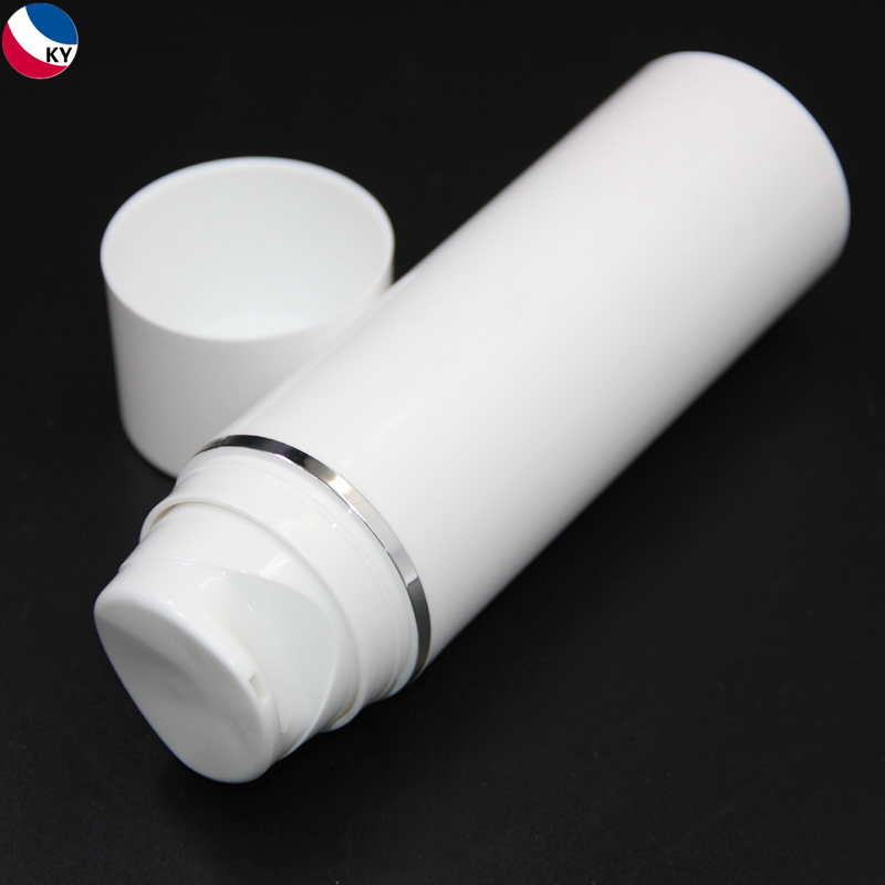 50ml 100ml 150ml 200ml White Color PP Plastic Airless Bottle Container for Face Serum Plastic Cosmetic Packaging 