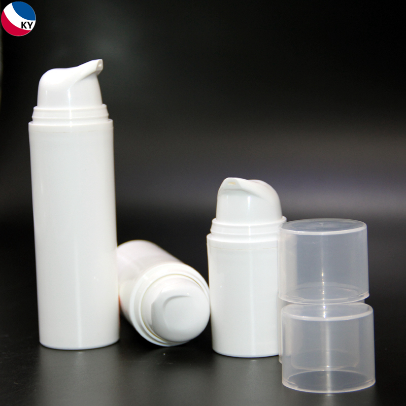 White Color PP Plastic Pump Lotion Bottle Cosmetic 30ml 50ml 100ml Liquid Spray Airless Bottle with Spray Pump
