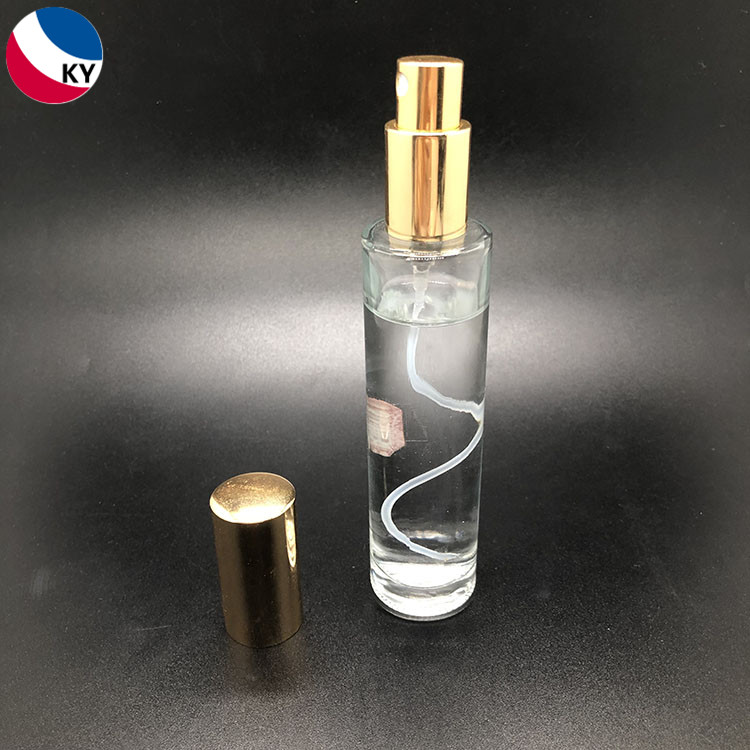 Clear Empty 30ml 50ml 100ml Cylinder Round Shape Refillable Perfume Spray Bottle Plastic Mist Spray Bottles