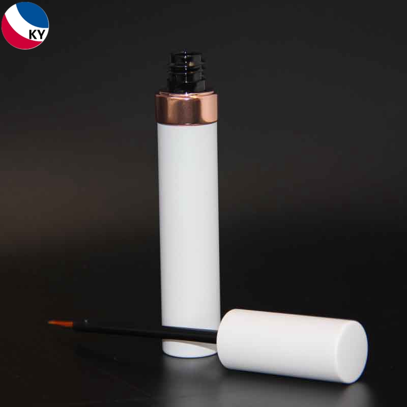 10ml Matte White Aluminium Eyeliner Mascara Empty Round Container 10ml Cosmetic Conntainer Eyeliner Bottle Tube