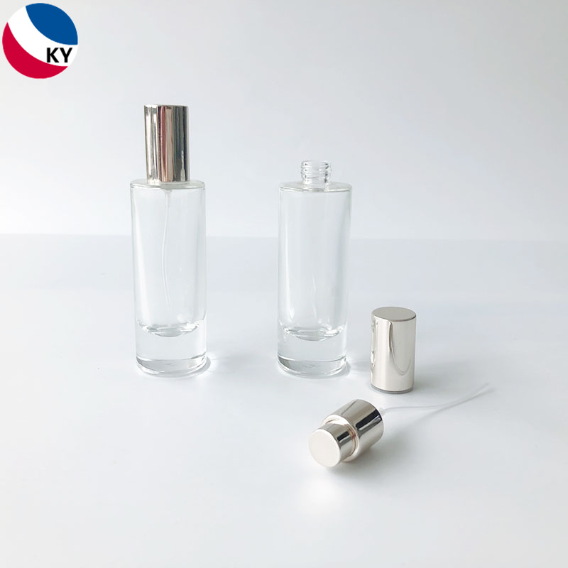 30ml Transparent Thick Bottom Essential Oil Serum Glass Bottle Sprayer Skin Care Cream Glass Perfume Bottle